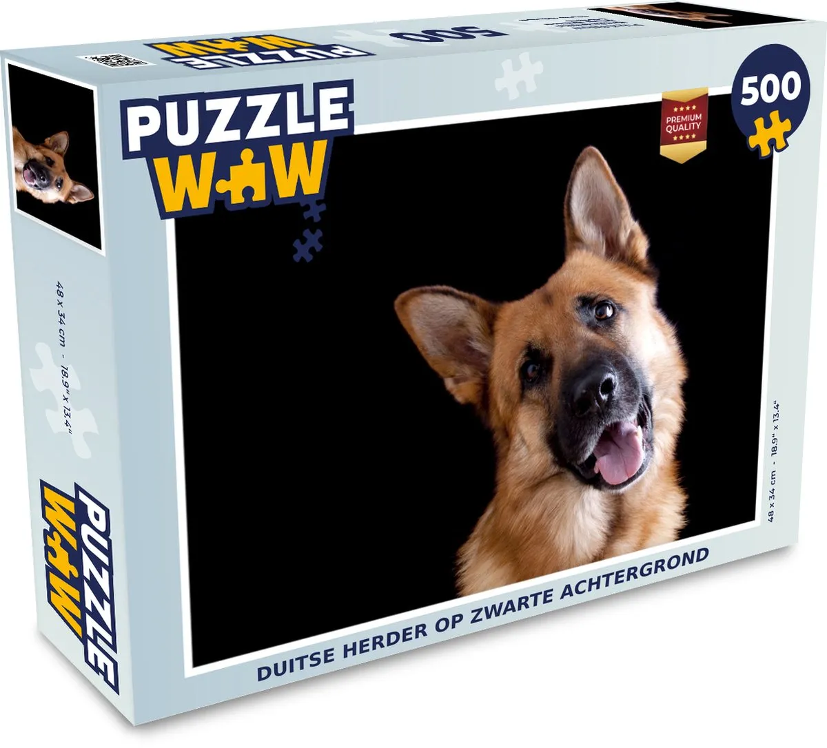 PuzzleWow Legpuzzel Duitse Herder 500 Stuks