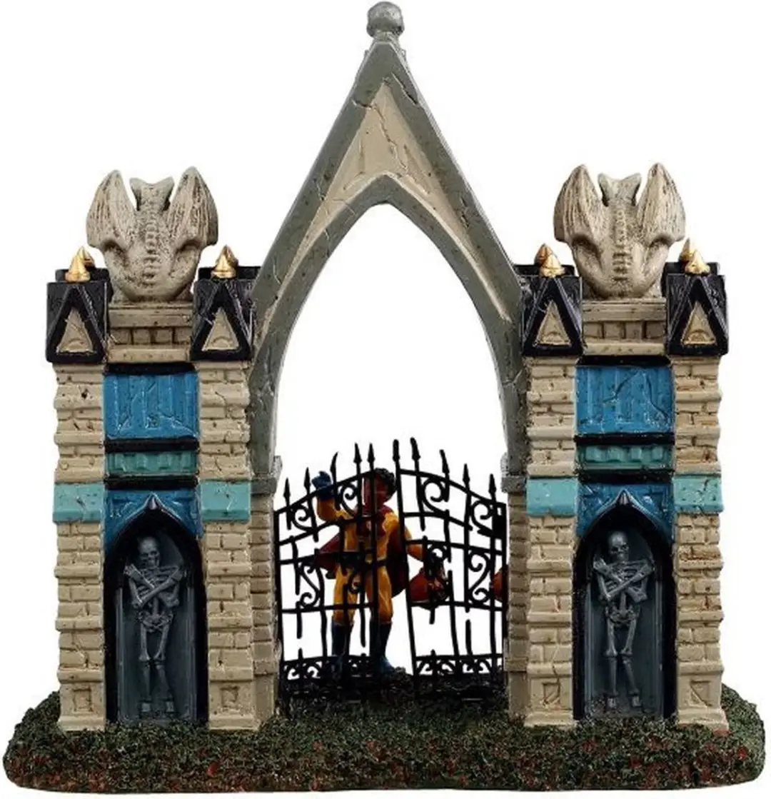 Lemax Spooky Town Gargoyle Gate - 2025