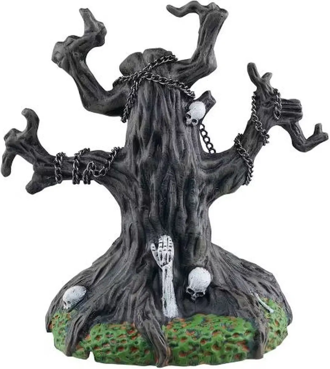 Lemax Spooky Town Chained Spooky Tree - Grijs/Groen/Zwart/Paars