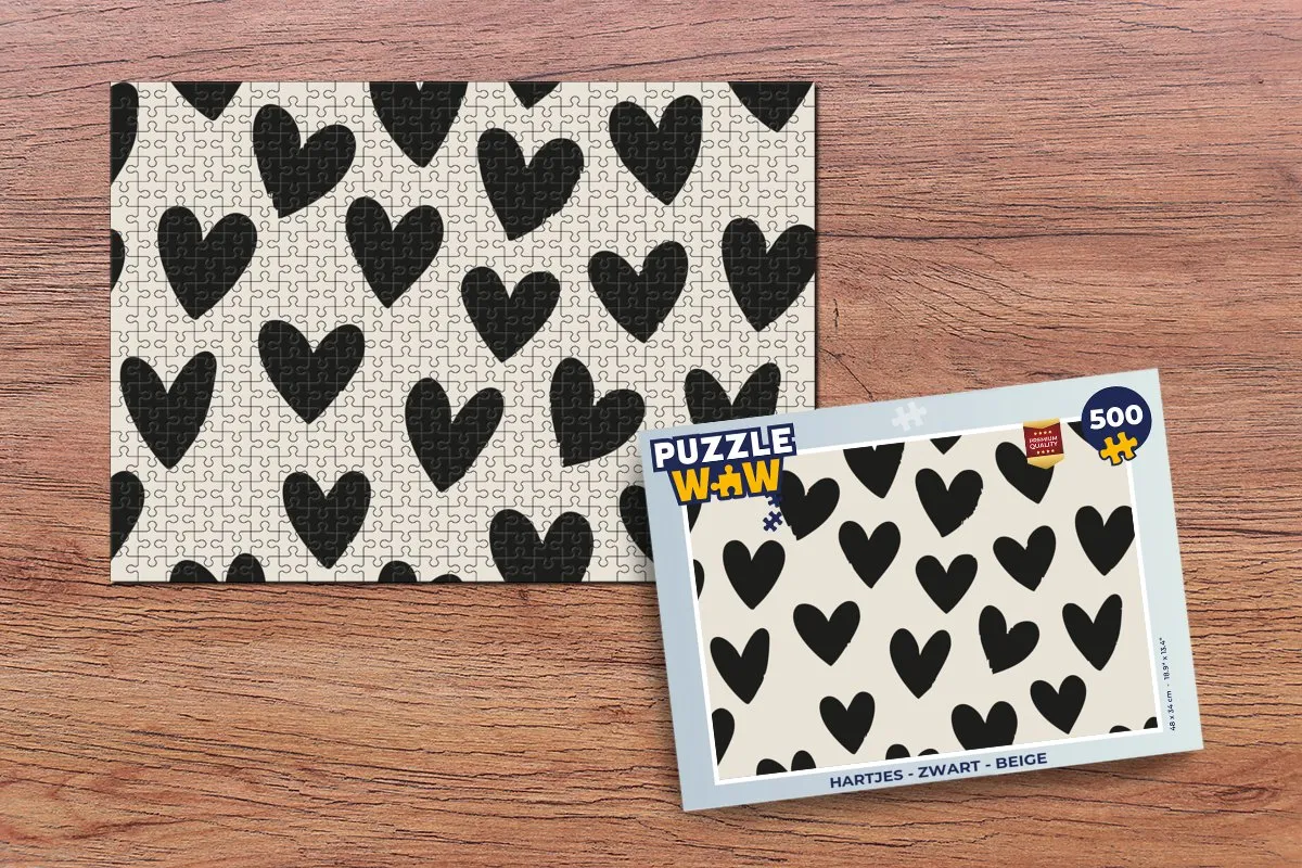 PuzzleWow Hartjes Legpuzzel 500 Stuks - 8721169401690