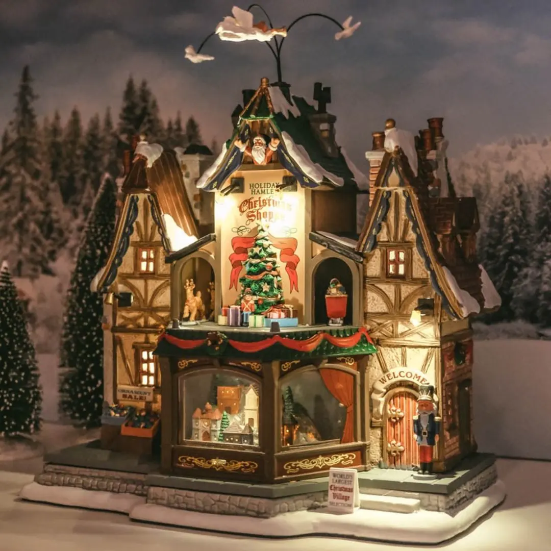 Lemax Holiday Hamlet Christmas Shoppe Kersthuisjes