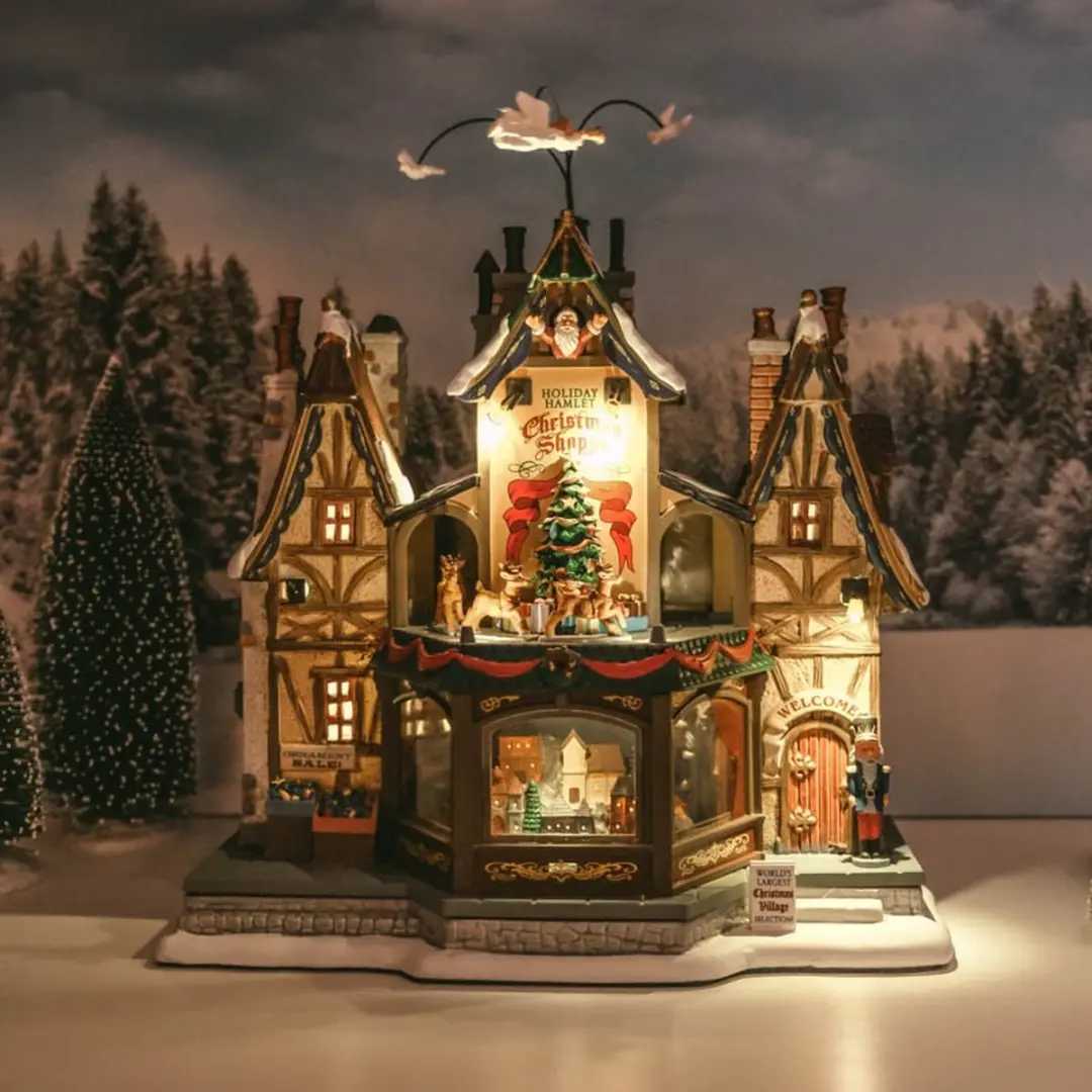 Lemax Holiday Hamlet Christmas Shoppe Kersthuisjes