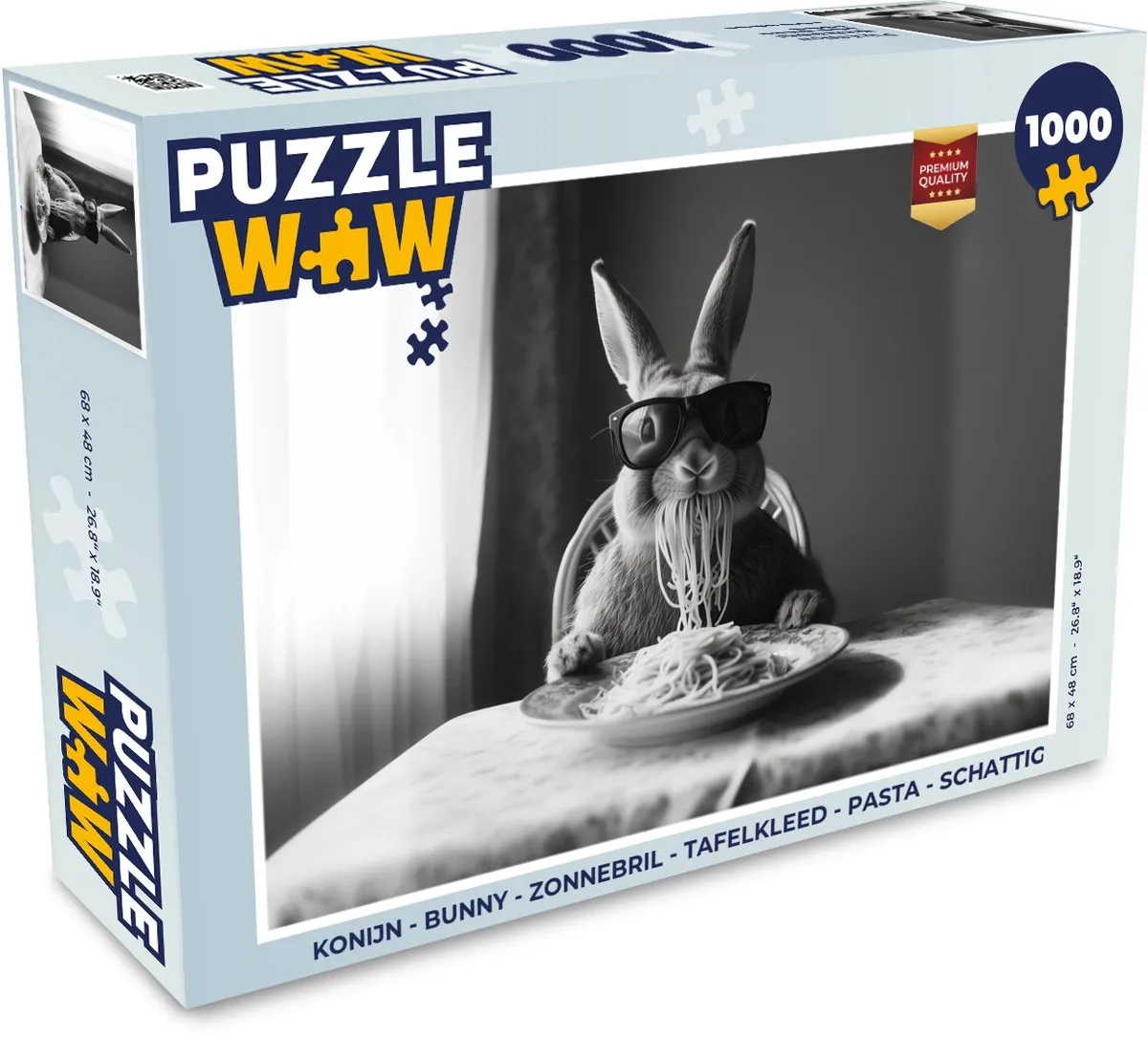 PuzzleWow Bunny Legpuzzel 1000 Stuks - Konijn