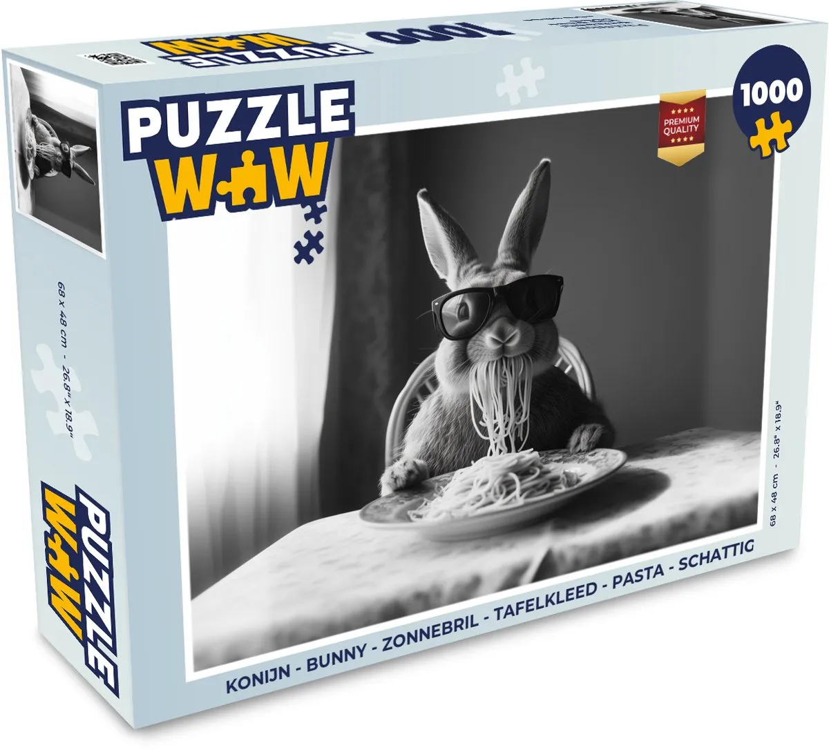 PuzzleWow Bunny Legpuzzel 1000 Stuks - Konijn