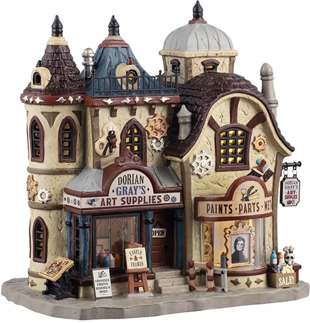 Lemax Spooky Town Dorian Gray's Art Supplies