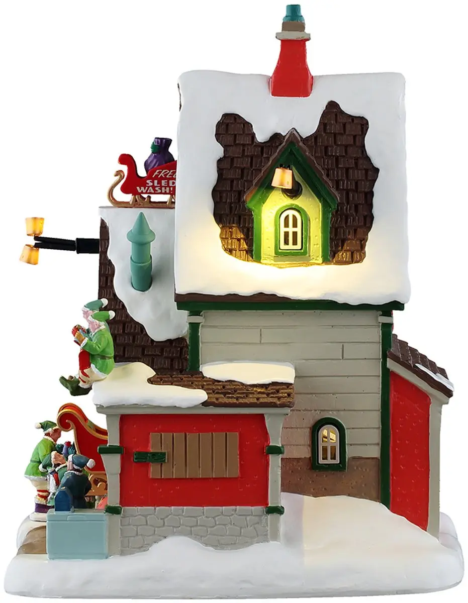 Lemax The Elf Service Sleigh & Sled Repair - Meerkleurig