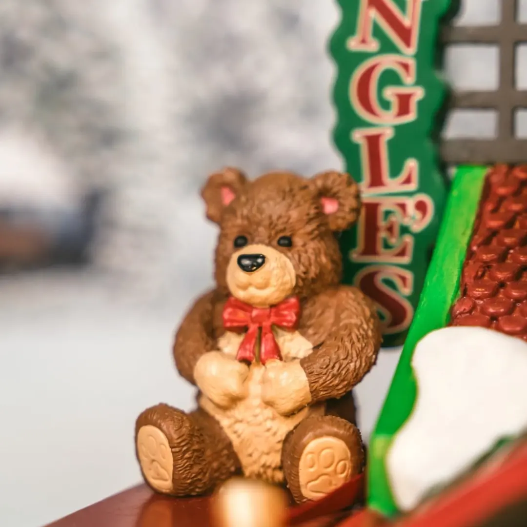 Lemax Kringle's Courier Santa's Wonderland 2025 - Bewegend Kersthuisje - Meerkleurig