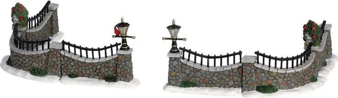 Lemax Stone Wall Kersthuisjes Set