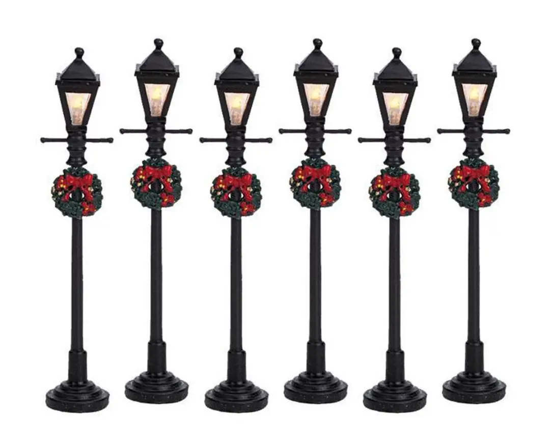 Lemax Gaslantaren Straatlamp Set 6 - 4.5V