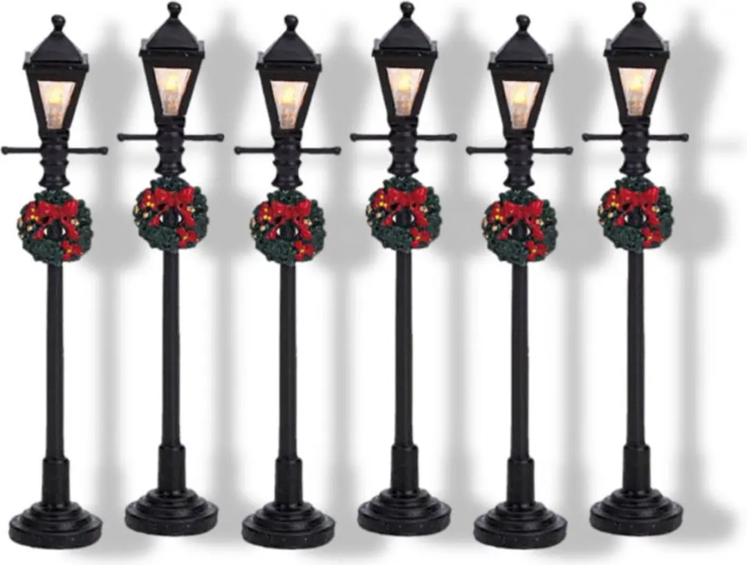 Lemax Gaslantaren Straatlamp Set 6