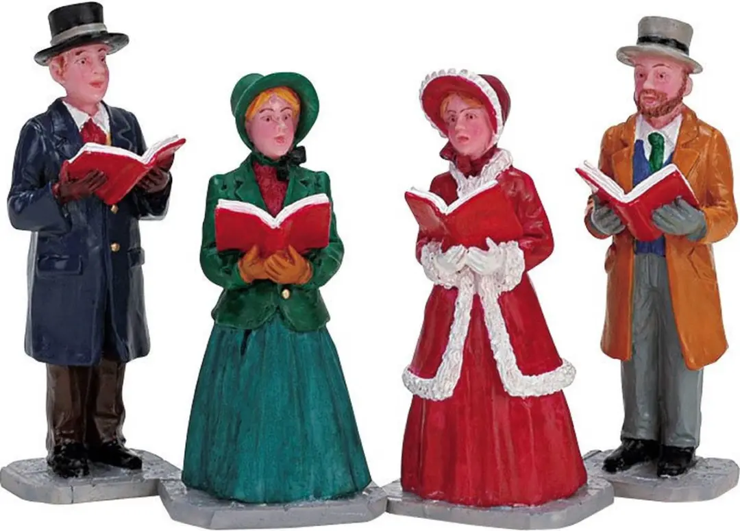 Lemax Christmas Harmony Kersthuisjes Set - 4 Stuks - Neutraal