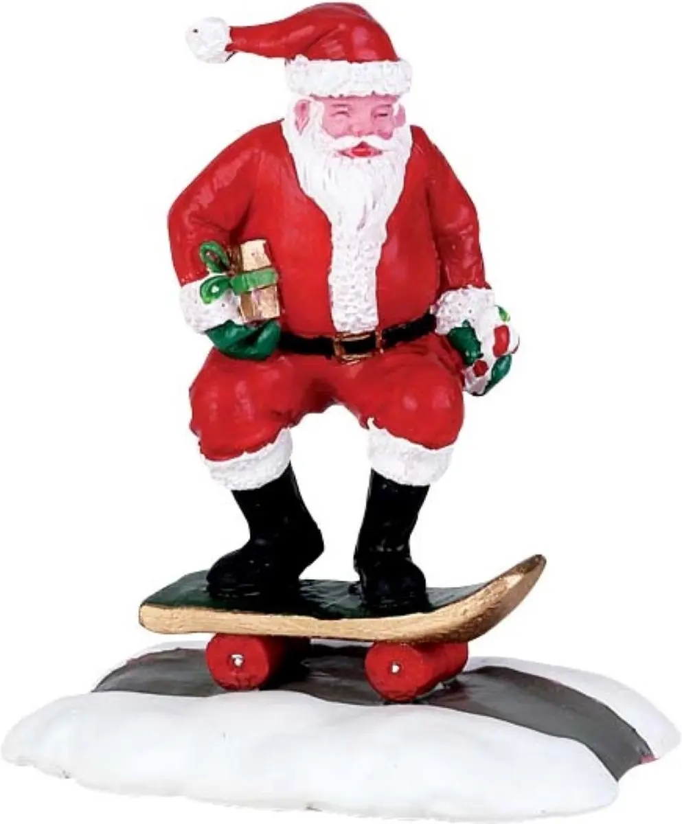 Lemax Skateboard Santa