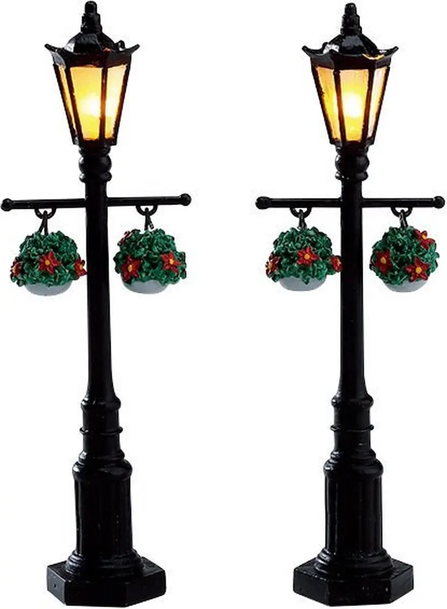 Lemax Old English Lamp Post - Set van 2