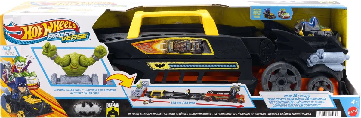 Hot Wheels Racer Verse Raveverse Batmans Ontsnappingsachtervolging - 3 Baandelen - Meerkleurig