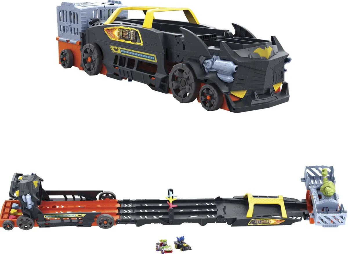 Hot Wheels Racer Verse Raveverse Batmans Ontsnappingsachtervolging - 3 Baandelen - Meerkleurig