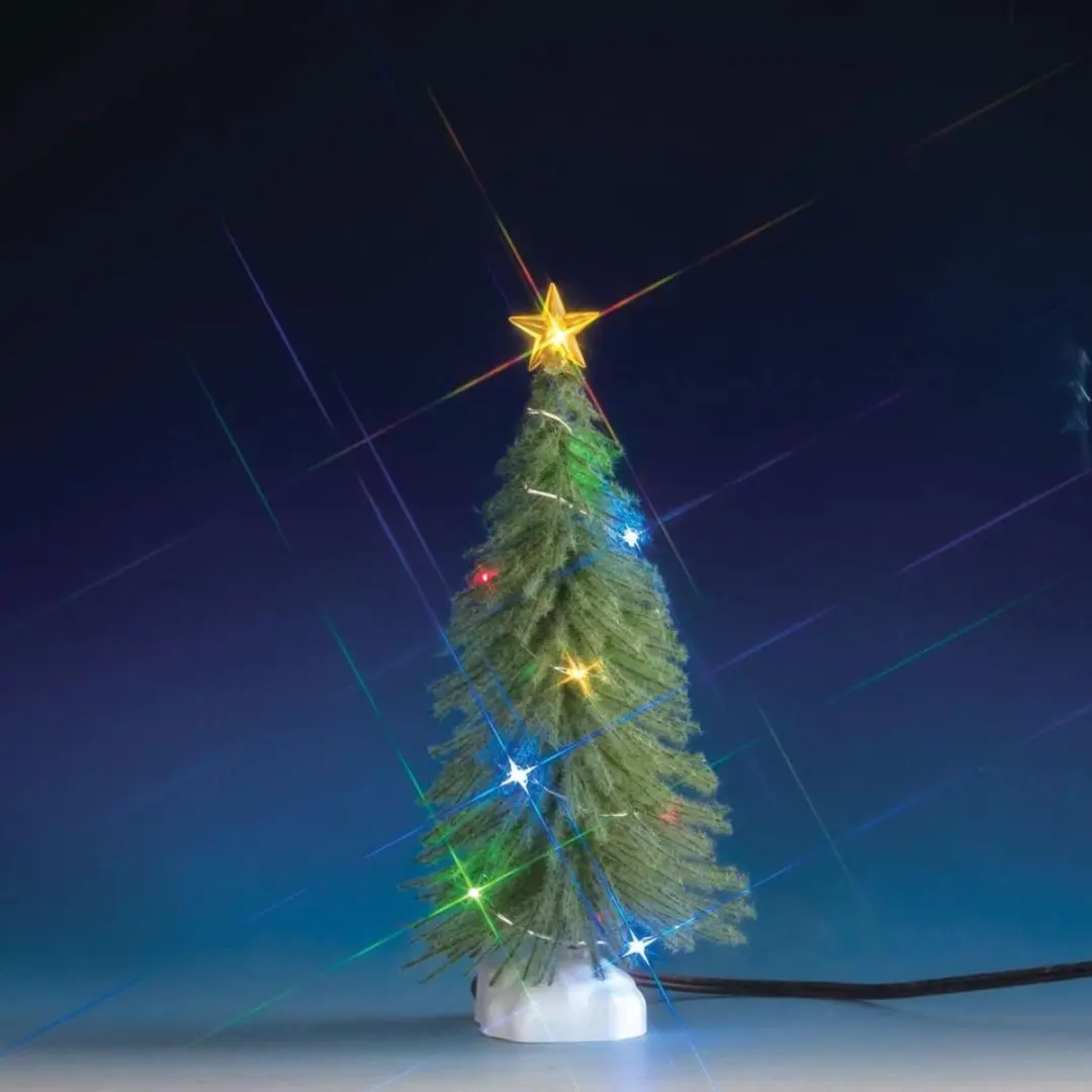 Lemax Spruce Tree met Multi Light - 4x