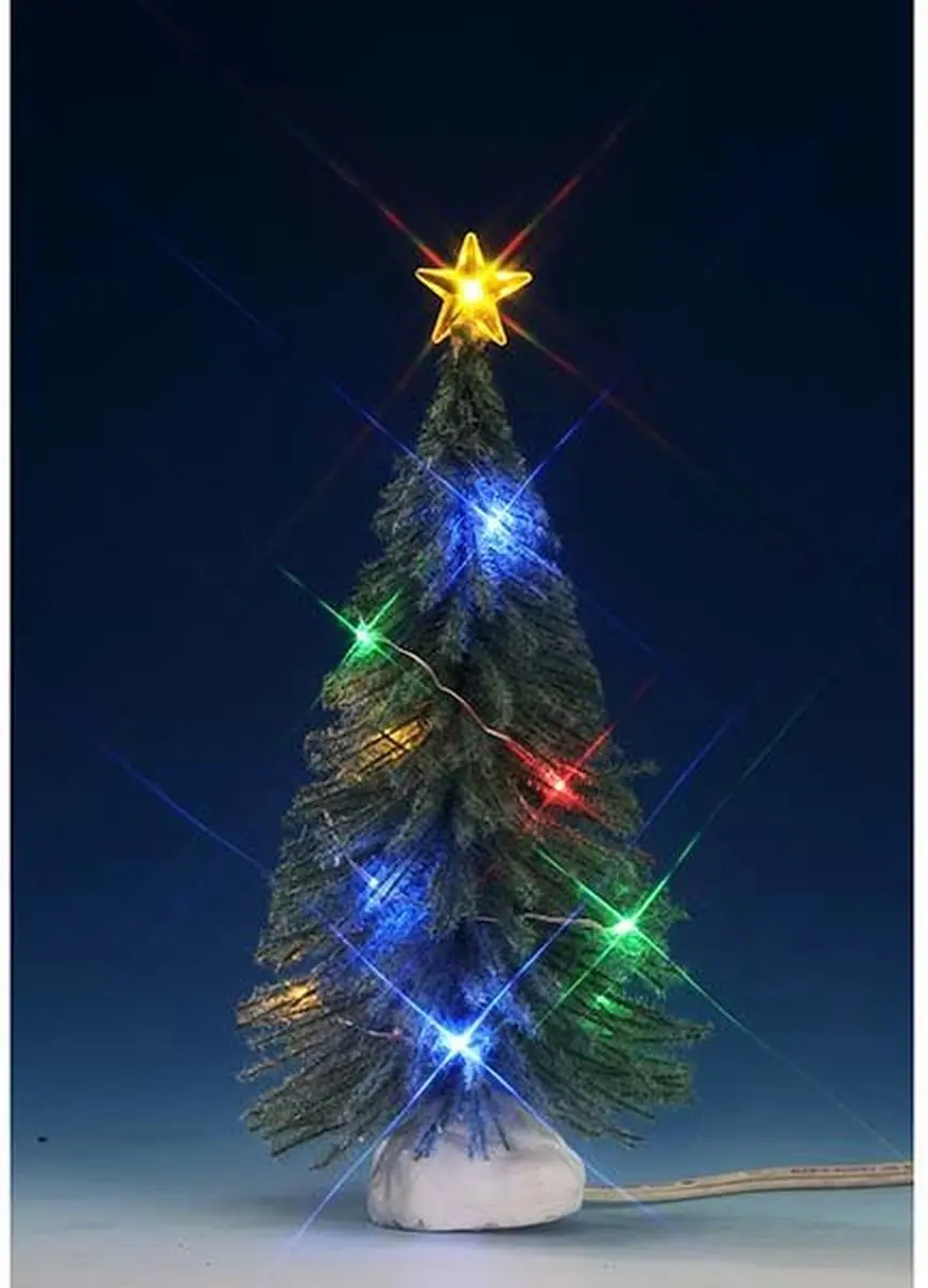 Lemax Spruce Tree met Multi Light - 4x