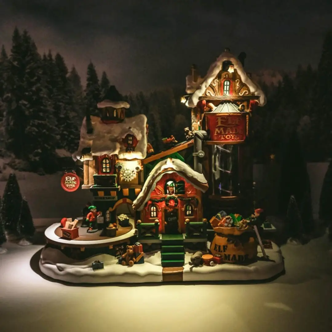 Lemax Elf Made Toy Factory Kerstdorp - Met verlichting - 4.5V