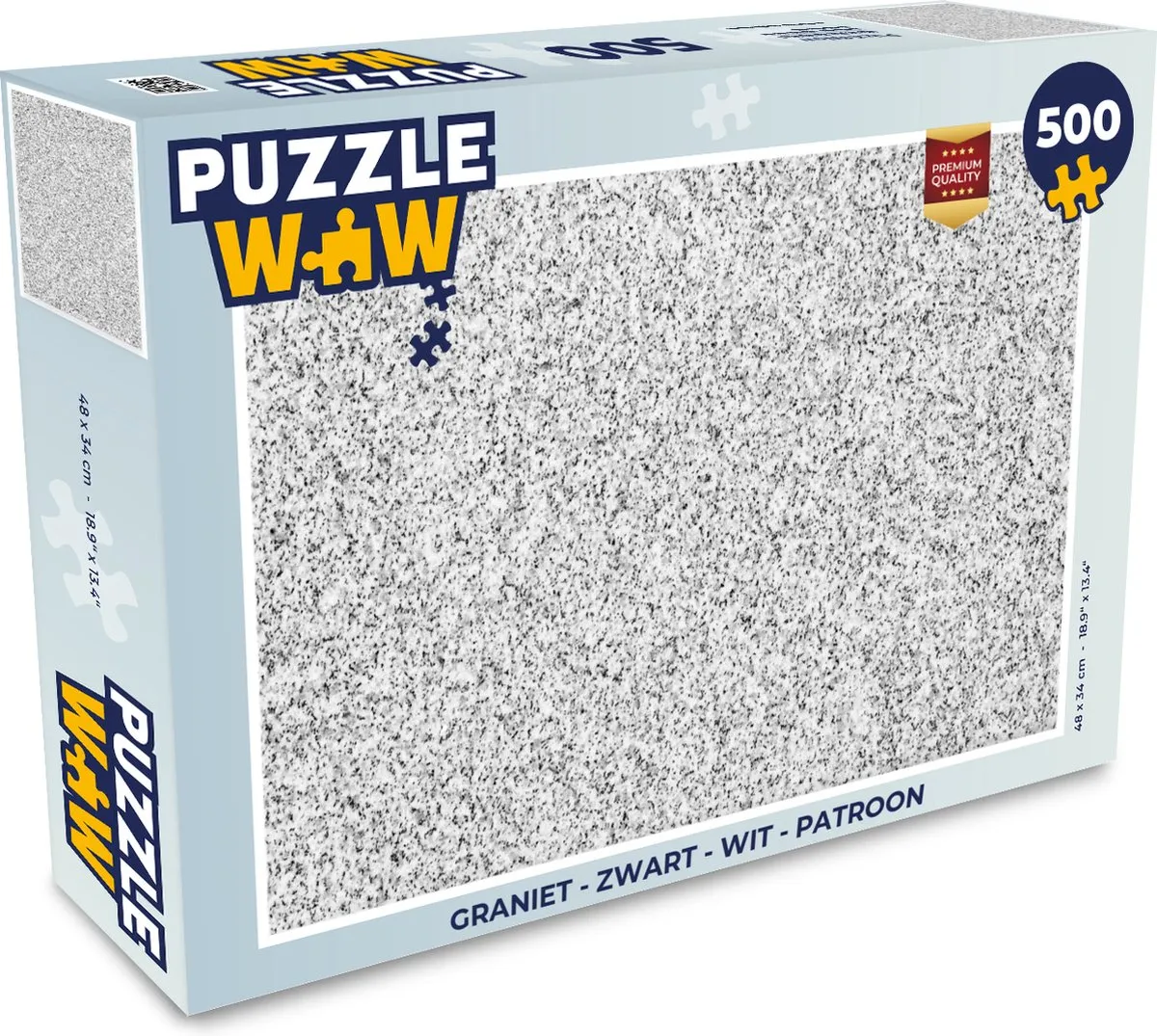 PuzzleWow Graniet Patroon Legpuzzel 500 Stuks - Multicolor