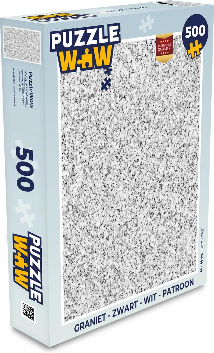 PuzzleWow Graniet Patroon Legpuzzel 500 Stuks - Multicolor
