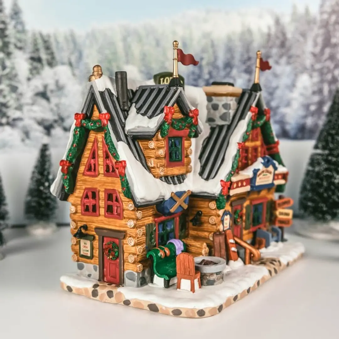 Lemax Apres-ski Lodge Kersthuisje - LED - Neutraal - afbeelding 6 van 6