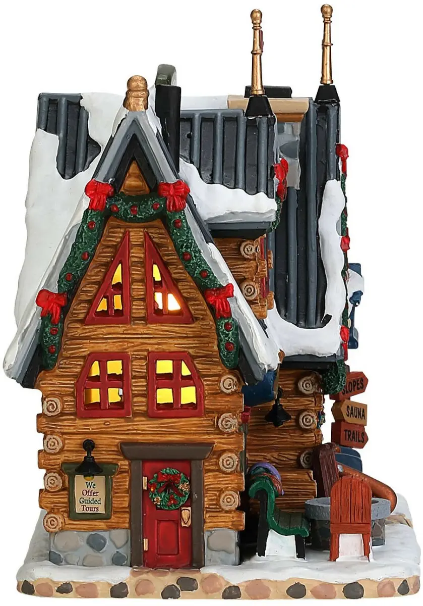 Lemax Apres-ski Lodge Kersthuisje - LED - Neutraal