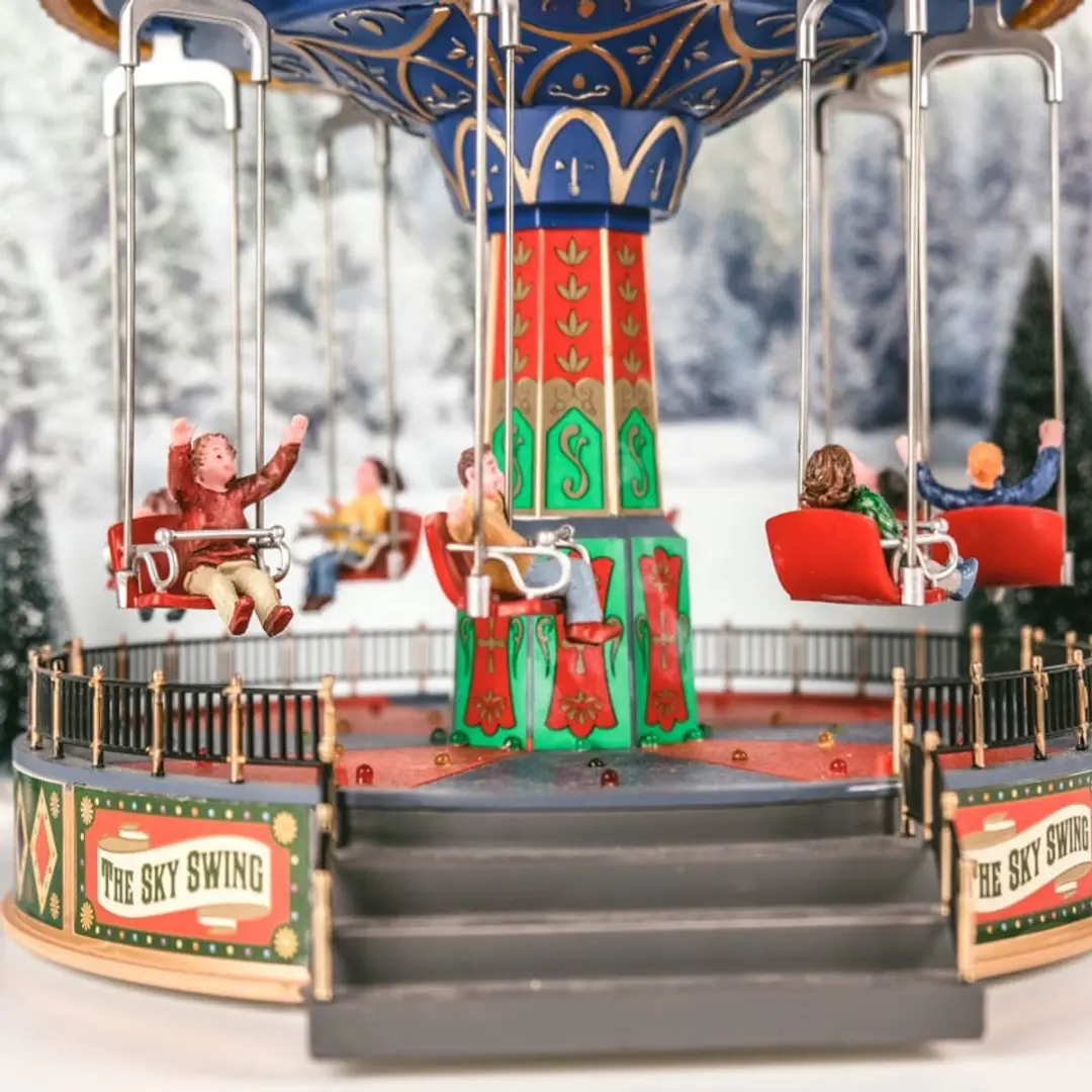 Lemax The Sky Swing - Kerstattractie - Zilver