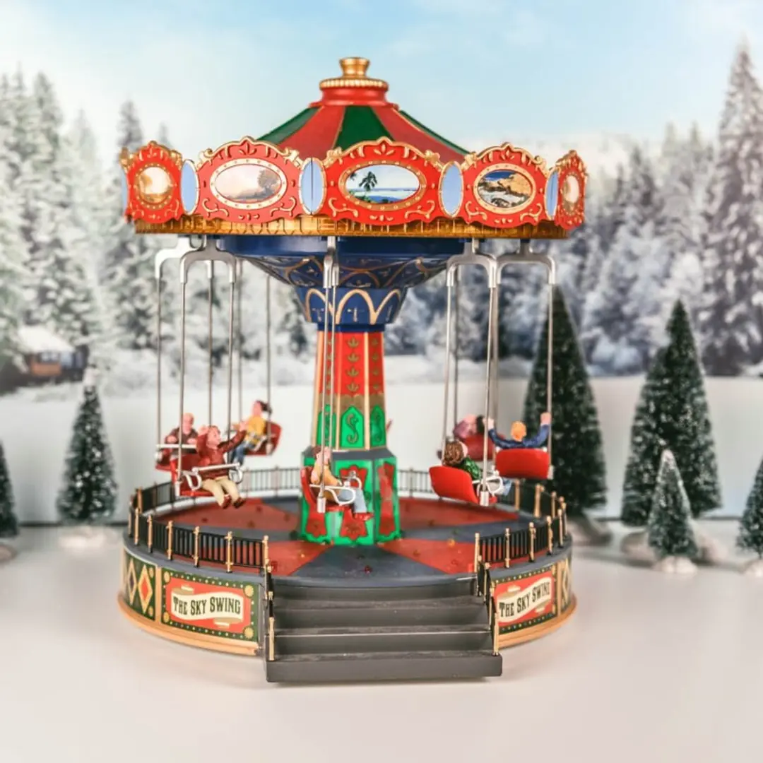 Lemax The Sky Swing - Kerstattractie - Zilver