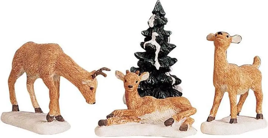 Lemax Dad And Fawns Set