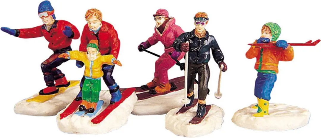 Lemax Winter Fun Kersthuisjes & Kerstdorpen - 5 Stuks - Neutraal