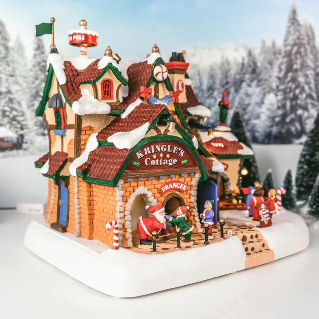 Lemax Kringle's Cottage Kersthuisje - Verlicht met Geluid - afbeelding 6 van 6