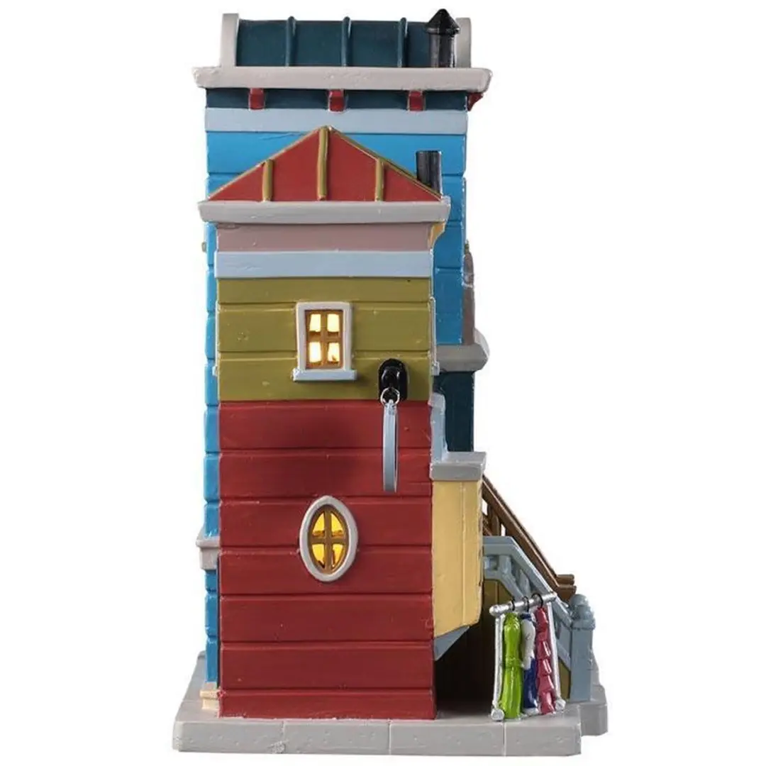 Lemax Brownstone Café Kersthuisje - Neutraal