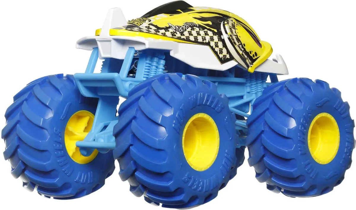 Hot Wheels Monster Truck PIRAN-AHHH HKM57 - 3 jaar - Blauw/Geel