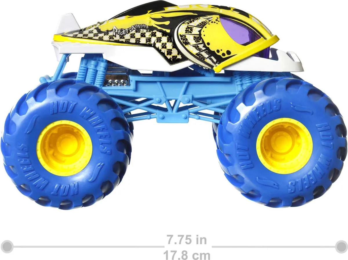 Hot Wheels Monster Truck PIRAN-AHHH HKM57 - 3 jaar - Blauw/Geel