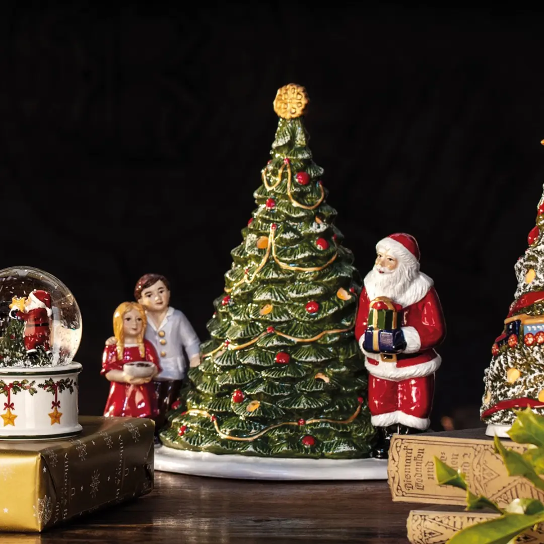 Villeroy & Boch Santa am Baum Kerstdecoratie - 20cm - Gekleurd - afbeelding 4 van 6