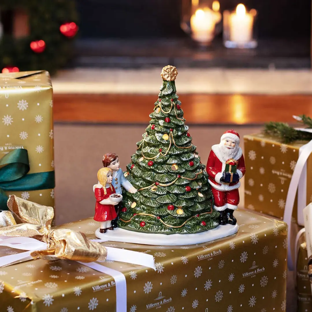 Villeroy & Boch Santa am Baum Kerstdecoratie - 20cm - Gekleurd - afbeelding 5 van 6