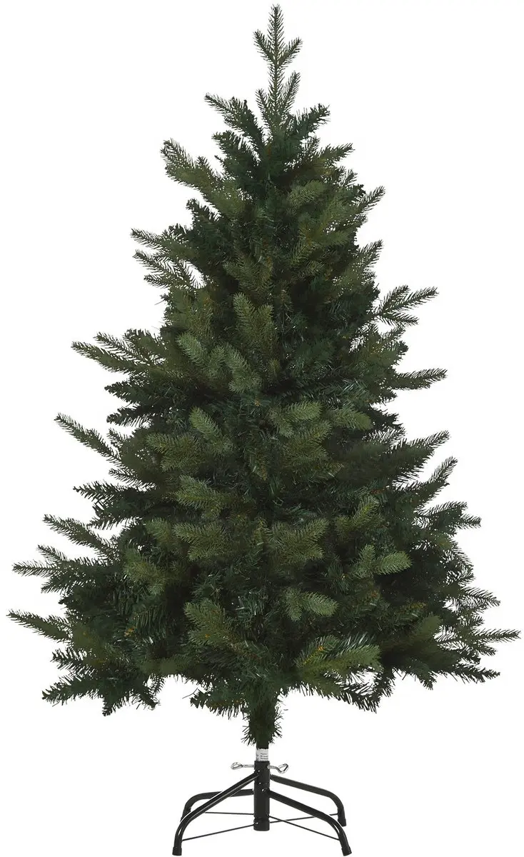 HOMCOM Kerstboom PVC, PE, Metaal Ø80 x 120H cm Groen