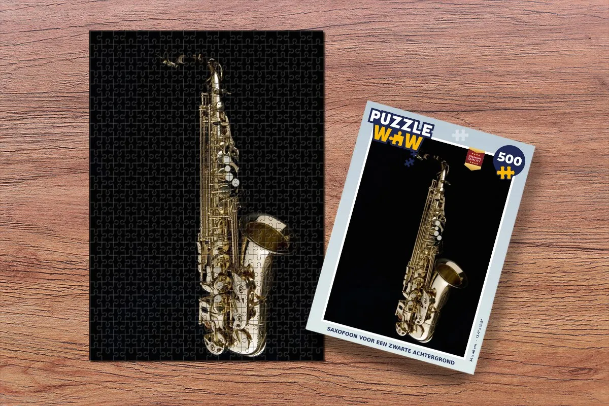 PuzzleWow Saxofoon Legpuzzel 500 Stuks - Multicolor