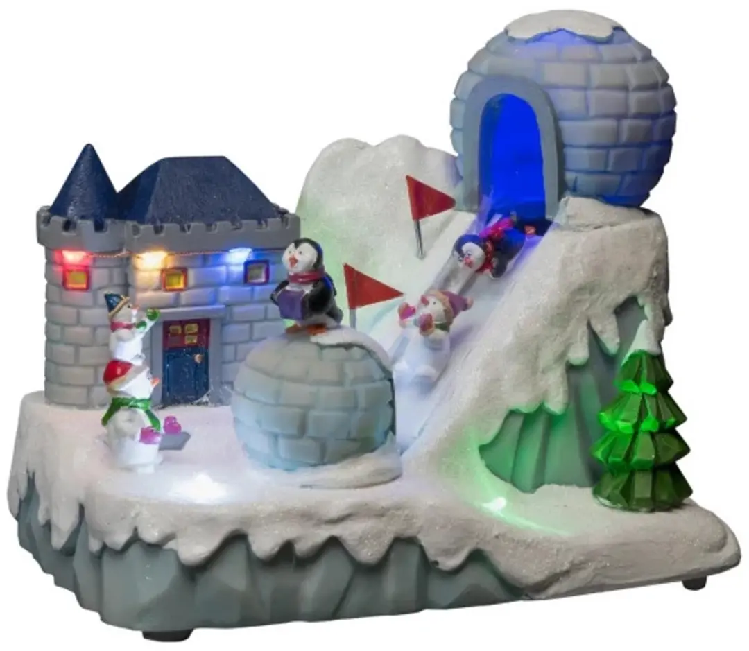 Konstsmide 4228-000 LED-decor Skipiste Warmwit, Meerkleurig LED Meerdere kleuren