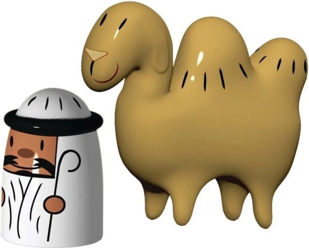 Alessi Kerstfiguren Amir & Camelus