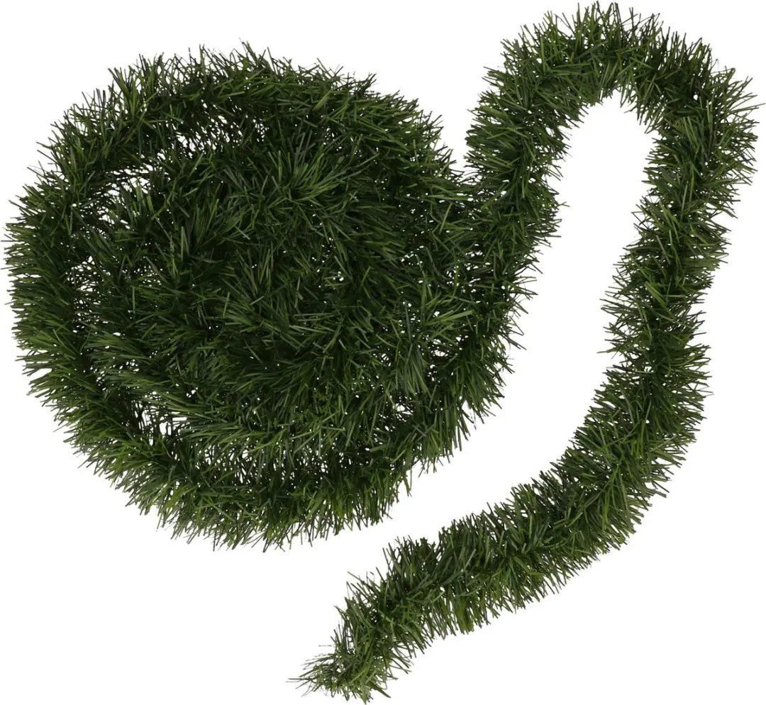 Decoris Kerstslinger Glanzend Lametta 270cm - Groen