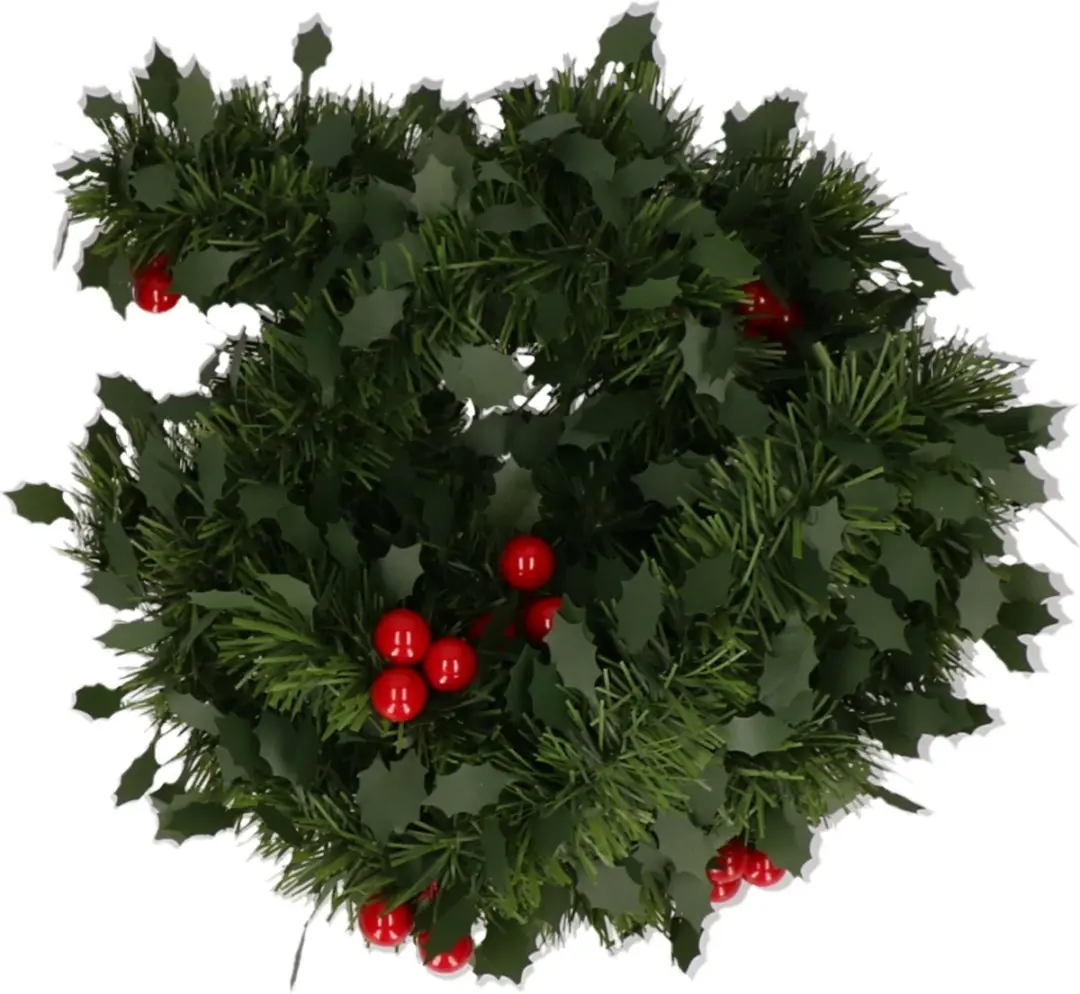 Decoris Lametta Guirl Blad 10x270cm Groen - afbeelding 2 van 6