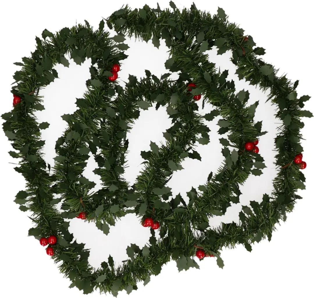 Decoris Lametta Guirl Blad 10x270cm Groen - afbeelding 3 van 6