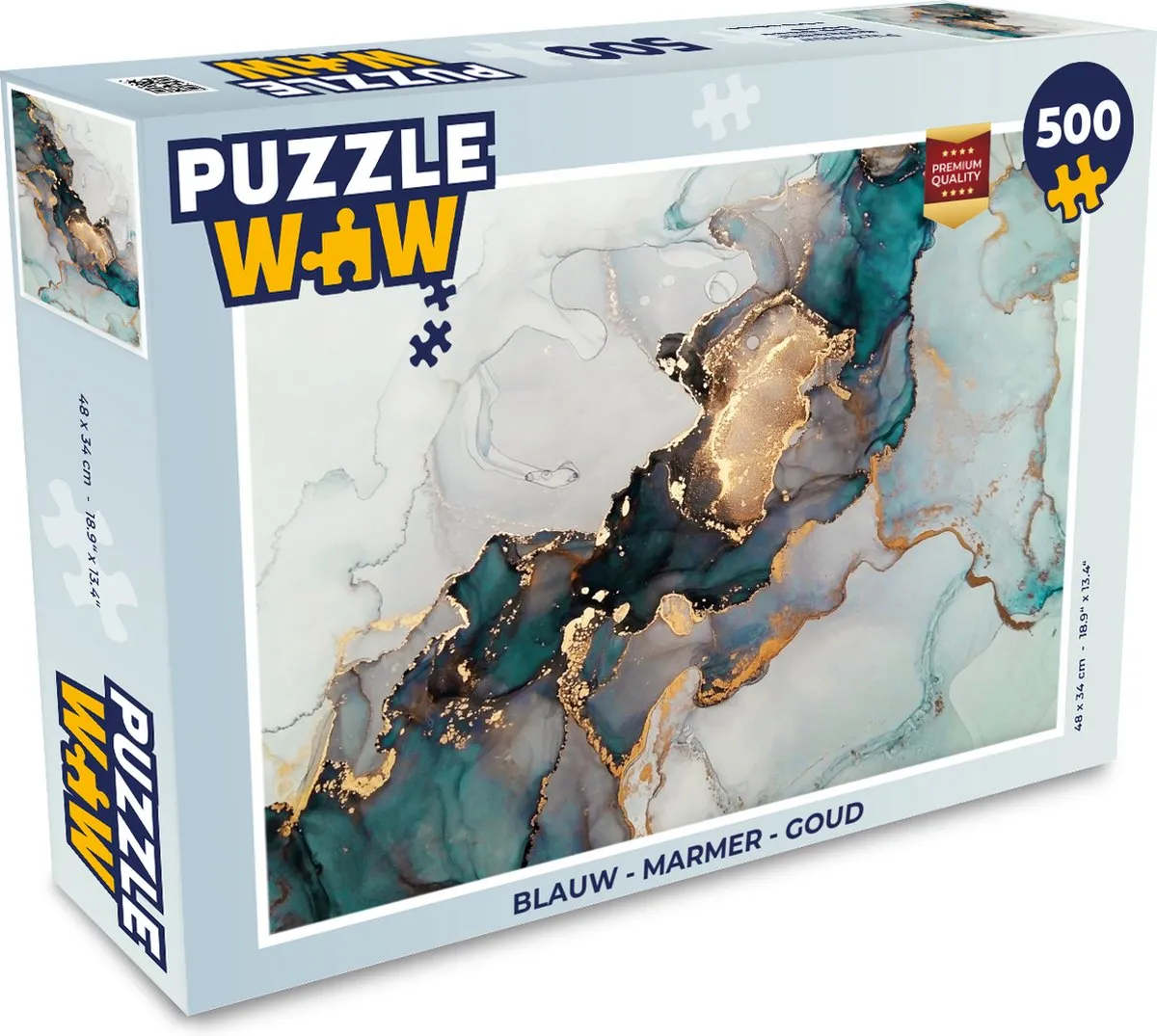 PuzzleWow Marmerprint Legpuzzel 500 Stuks