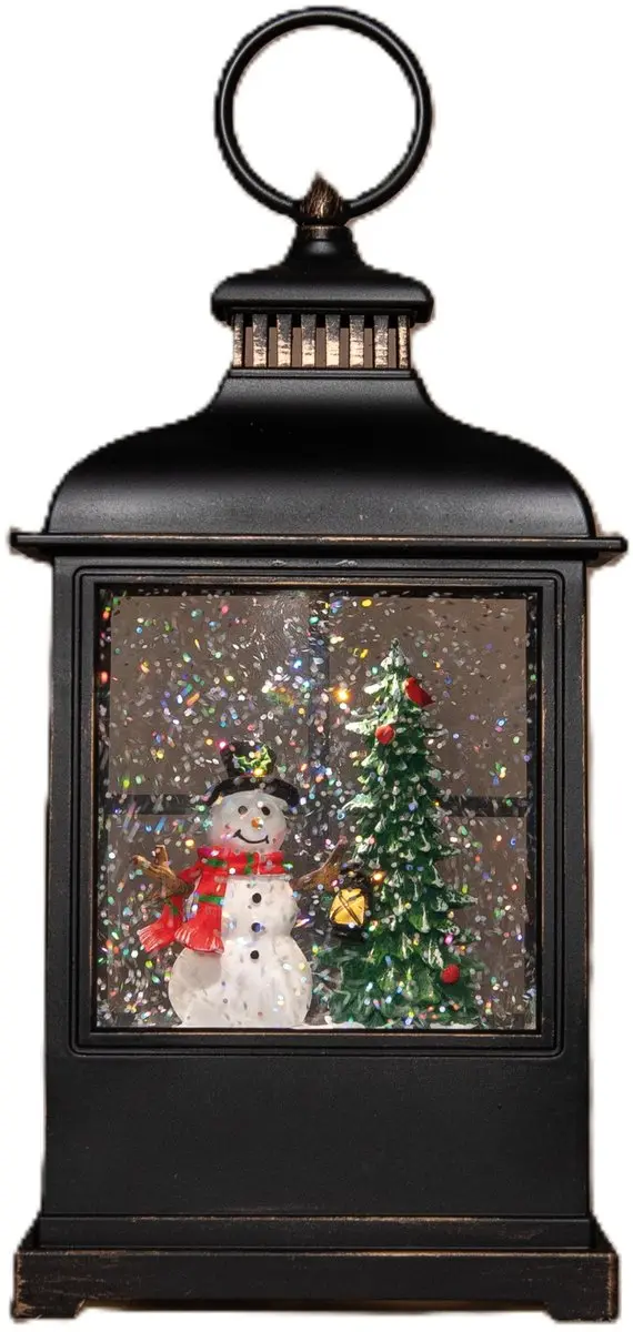 Anna's Collection Sneeuwbol/snowglobe glitter lantaarn