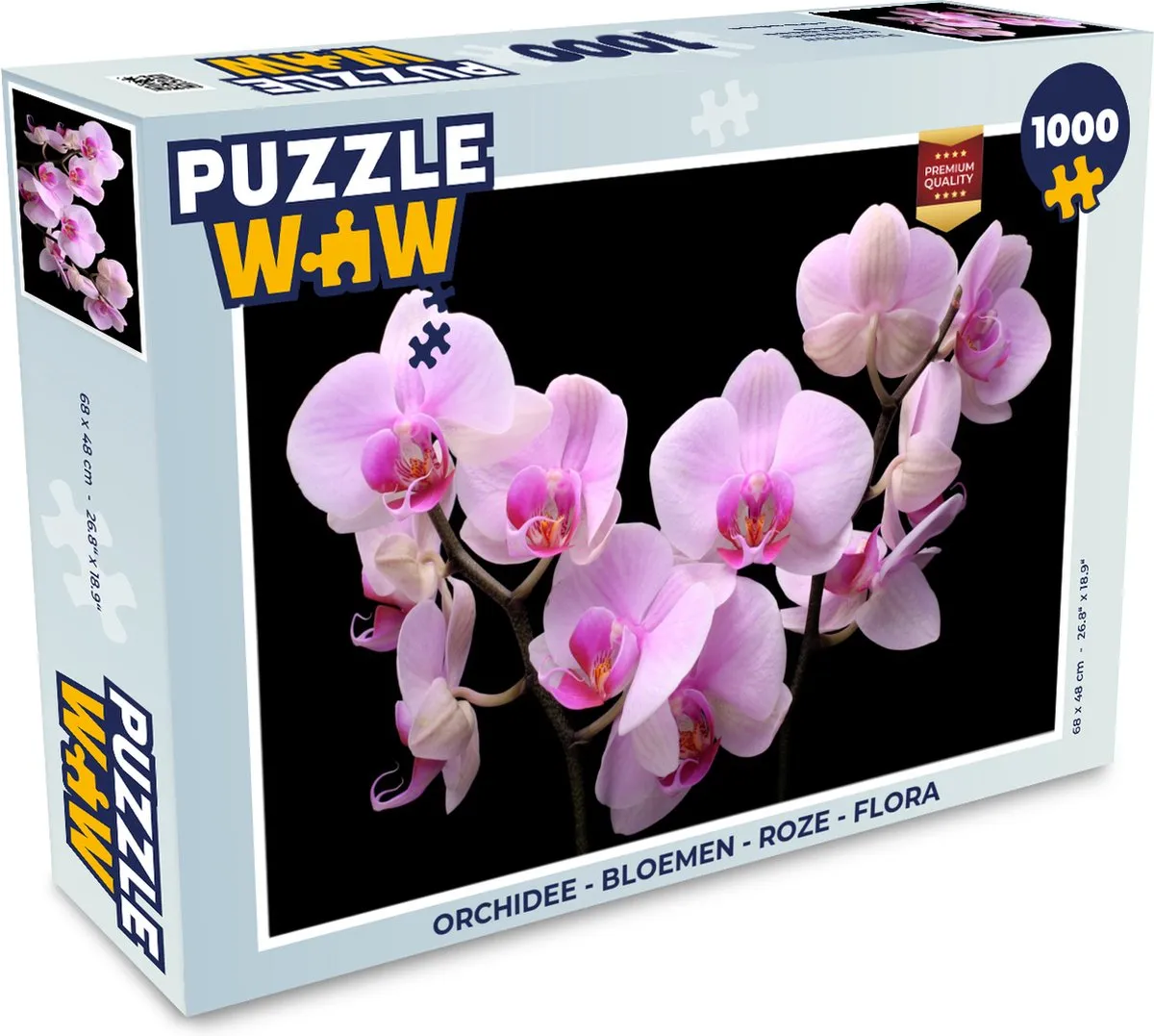 PuzzleWow Orchidee Legpuzzel 1000 Stuks - Multicolor