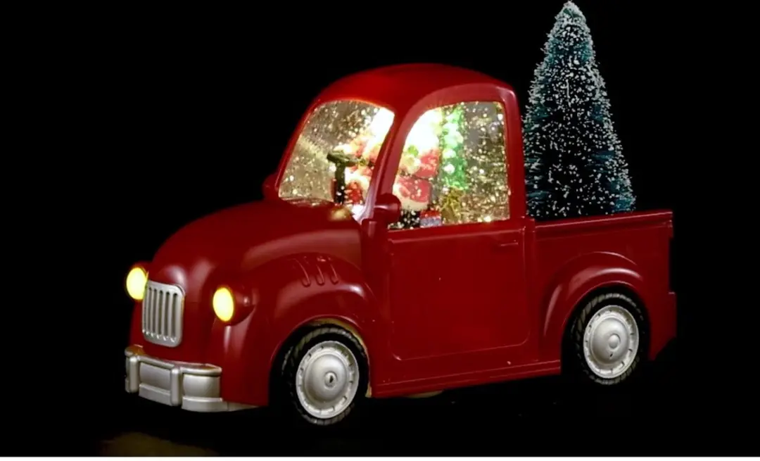 Kaemingk Luxe sneeuwbol auto - afbeelding 3 van 3