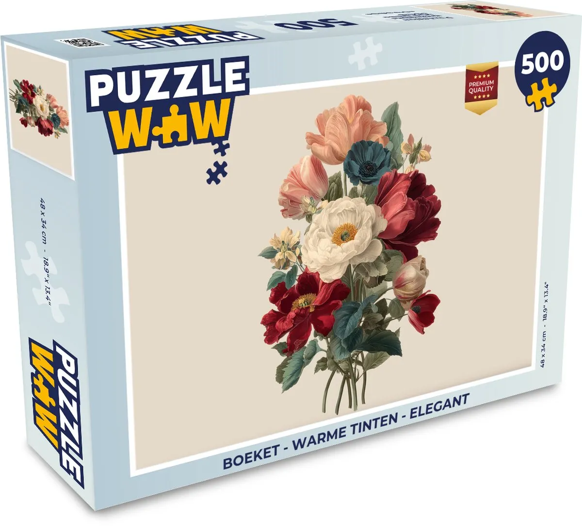 PuzzleWow Boeket Legpuzzel 500 Stuks