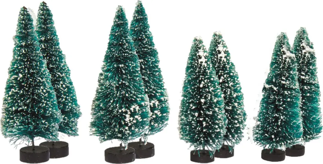 Rayher hobby kerstdorp boompjes/kerstboompjes