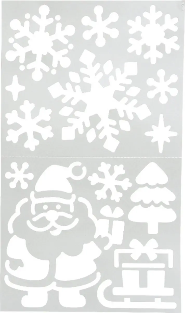 Decoris kerst/winter raamsjabloon